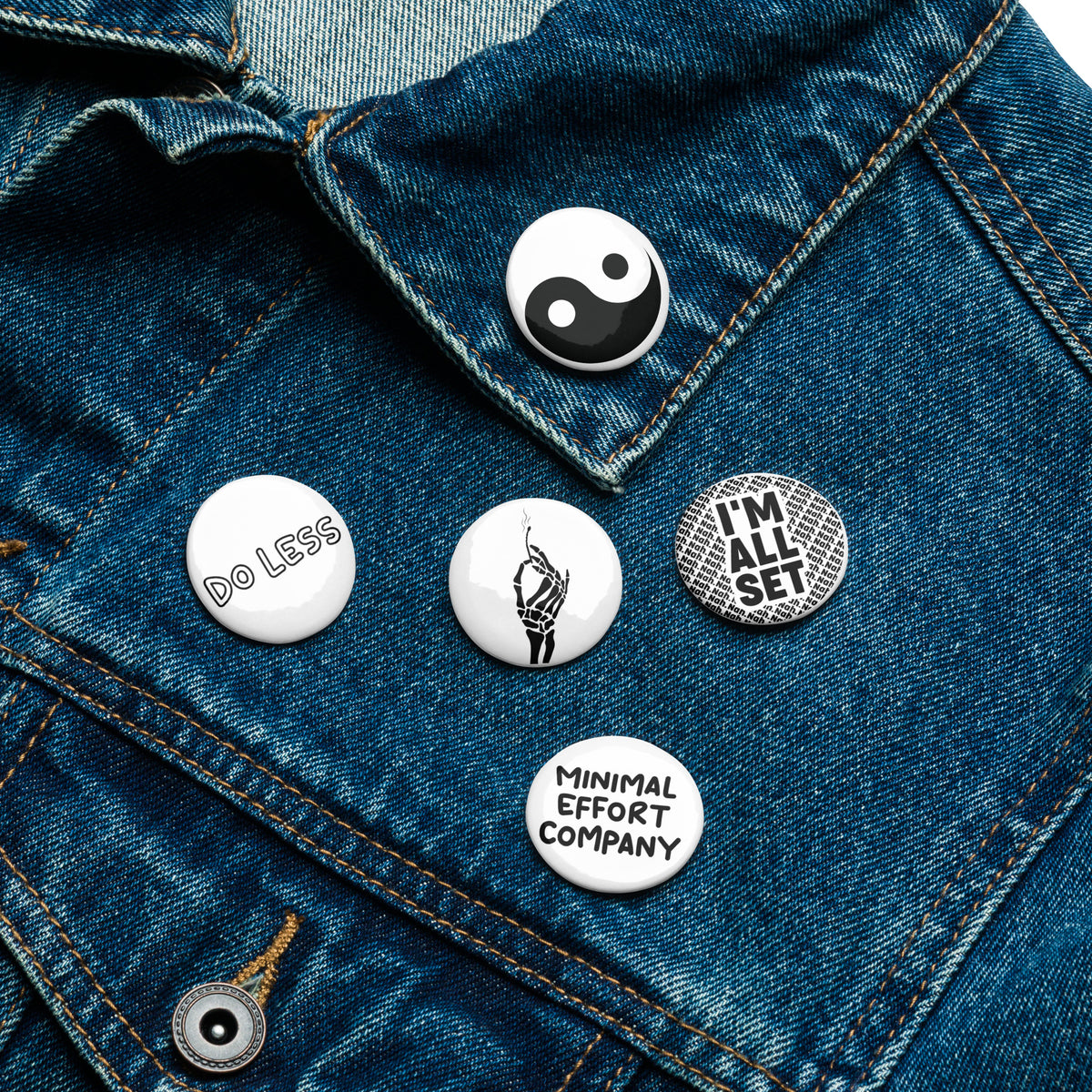 See Less Button Do Less Button Pack – Minimaleffortco